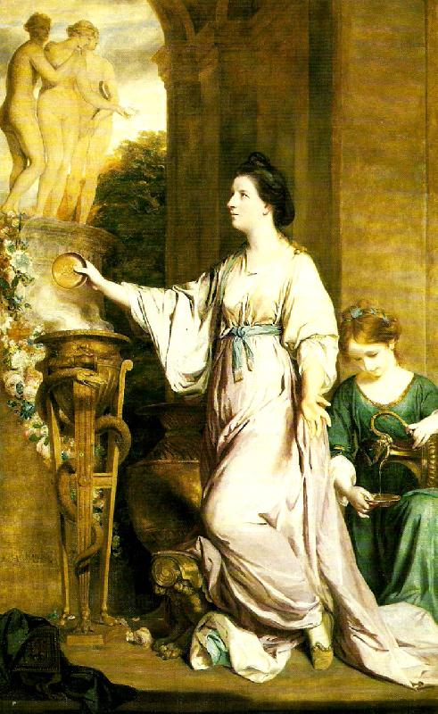 Sir Joshua Reynolds lady sarah bunbury sarificing to the graces oil painting picture